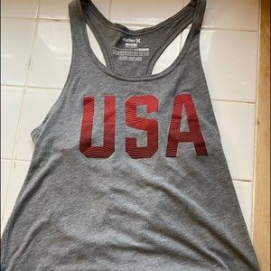 Hurley Team USA tank top. Women’s. Size small. Grey.